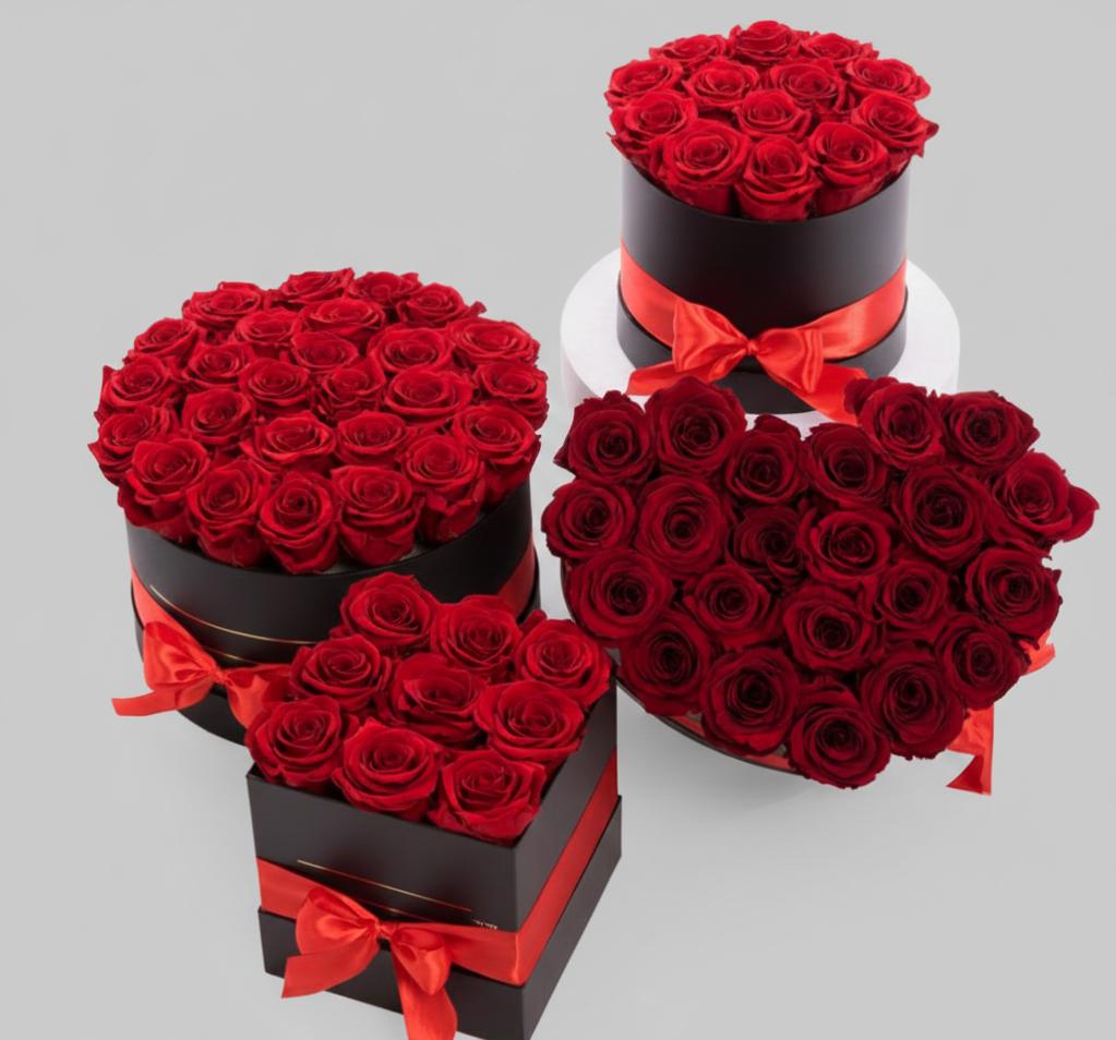 Mini luxury rose box