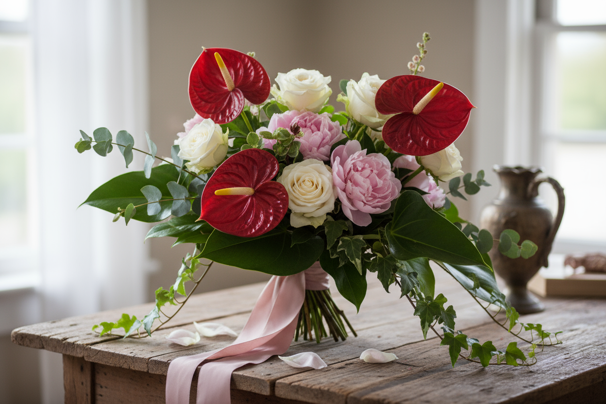 anthurium love bouquet