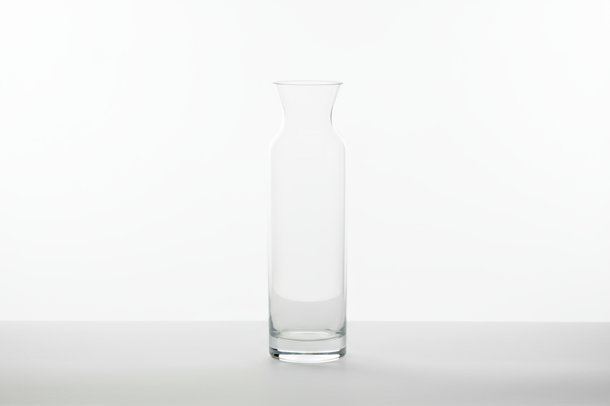 Clear vase for flower