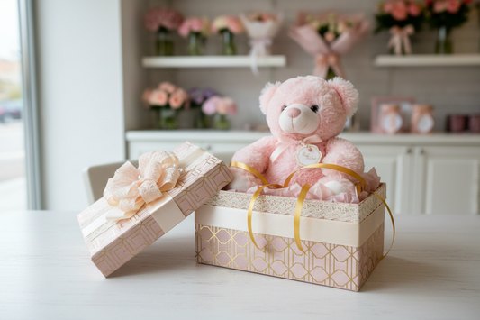 baby girl teddy box