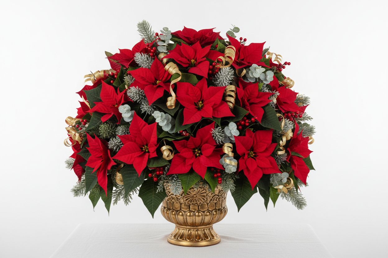 Georgeous arrangment Poinsetia 