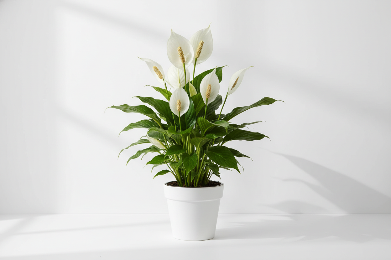 i want an image of a spathiphyllum that is 595x595